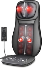 Shiatsu Neck & Back Massager with Heat, Full Back Kneading Shiatsu or Rolling Ma