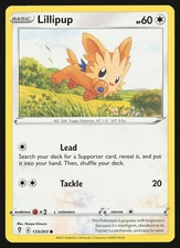 SWSH07: Evolving Skies Lillipup #133/203 Common Pokemon Card