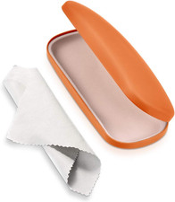 Unisex Hard Shell Eyeglasses Cases, Protective Case For Glasses One Size Orange