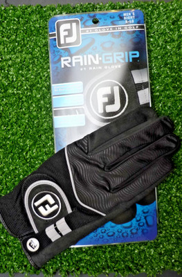 FOOTJOY Rain-Grip Golfhandschuh - Herren LH (Schwarz, Grau / rechts / XL)