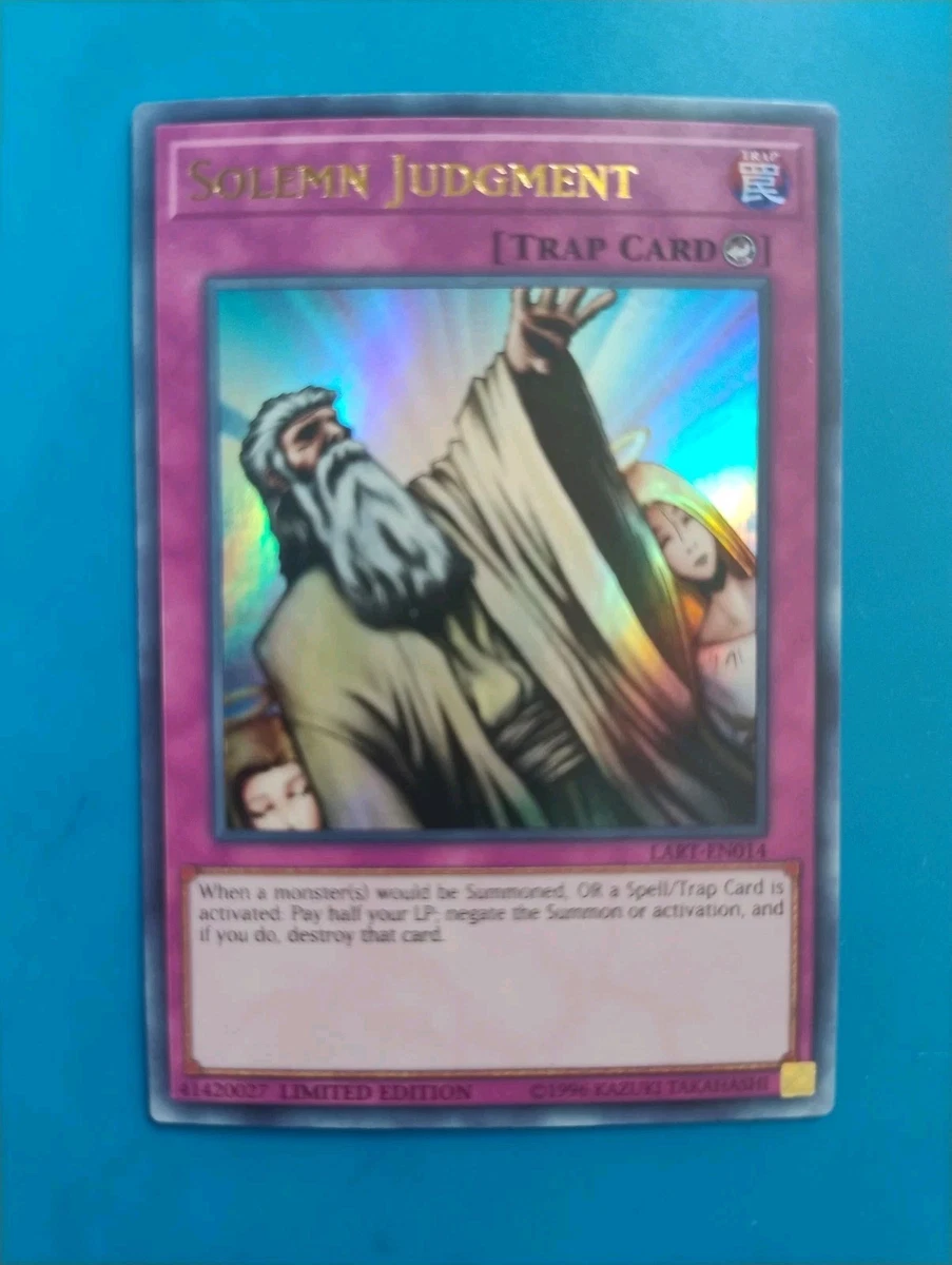 Solemn Judgment Yu-Gi-Oh! TCG Individual Trading Card Games for sale | eBay