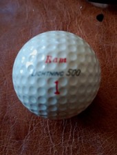 VINTAGE ORIGINAL "RAM, LIGHTNING 500" DIMPLE GOLF BALL