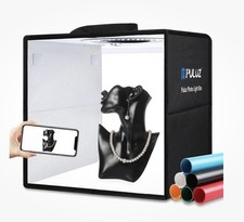 PULIZ 30cm Foldable LED Ring Light Studio Box 6 Backgrounds Foldable NEW