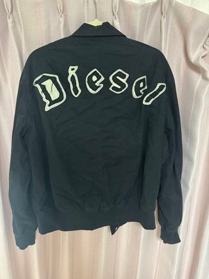 DIESEL Black Nylon Jacket S Men s Outerwear, Top Condition