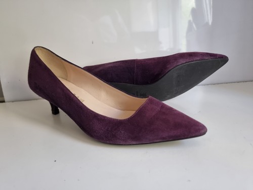 RUSSELL & BROMLEY STUART DESIGNER UK 4 EU 37 WOMENS PURPLE COURT LOW HEELS SHOES - Picture 4 of 14