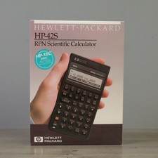 HP 42S RPN Scientific Calculator Vintage Original Box Manual Letter Extras VGC
