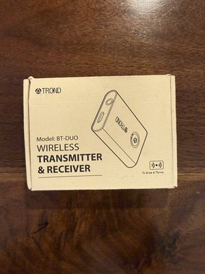TROND BT-DUO 5.2 Wireless Transmitter & Receiver 2 in 1 BT-DUO V5.0 New Open Box