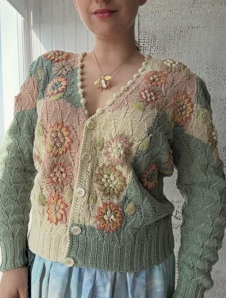 Women Apart Sweater Multicolor Cotton 38 / M / 46