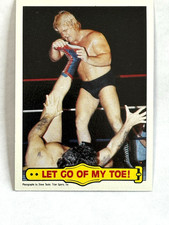 1987 Topps WWF Let Go Of My Toe Greg The Hammer Valentine Card #22