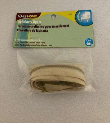 Dritz Home - Upholstery Zipper - Tan - 30'' - Pillows Cushions & Slipcovers - New