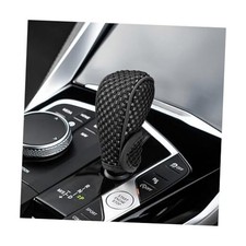 Car Gear Shift Knob Cover, Anti-Slip Manual Automatic Shifting Stick-on Black