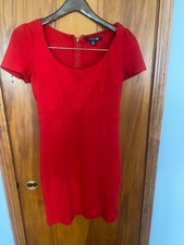 Junior Womens medium red Forever 21 zip up dress
