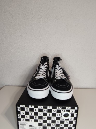 NWT Vans x Mastermind Japan Black Sk8 Hi Bolt Vlt Sz 10.5 Us - Imagen 4 de 12