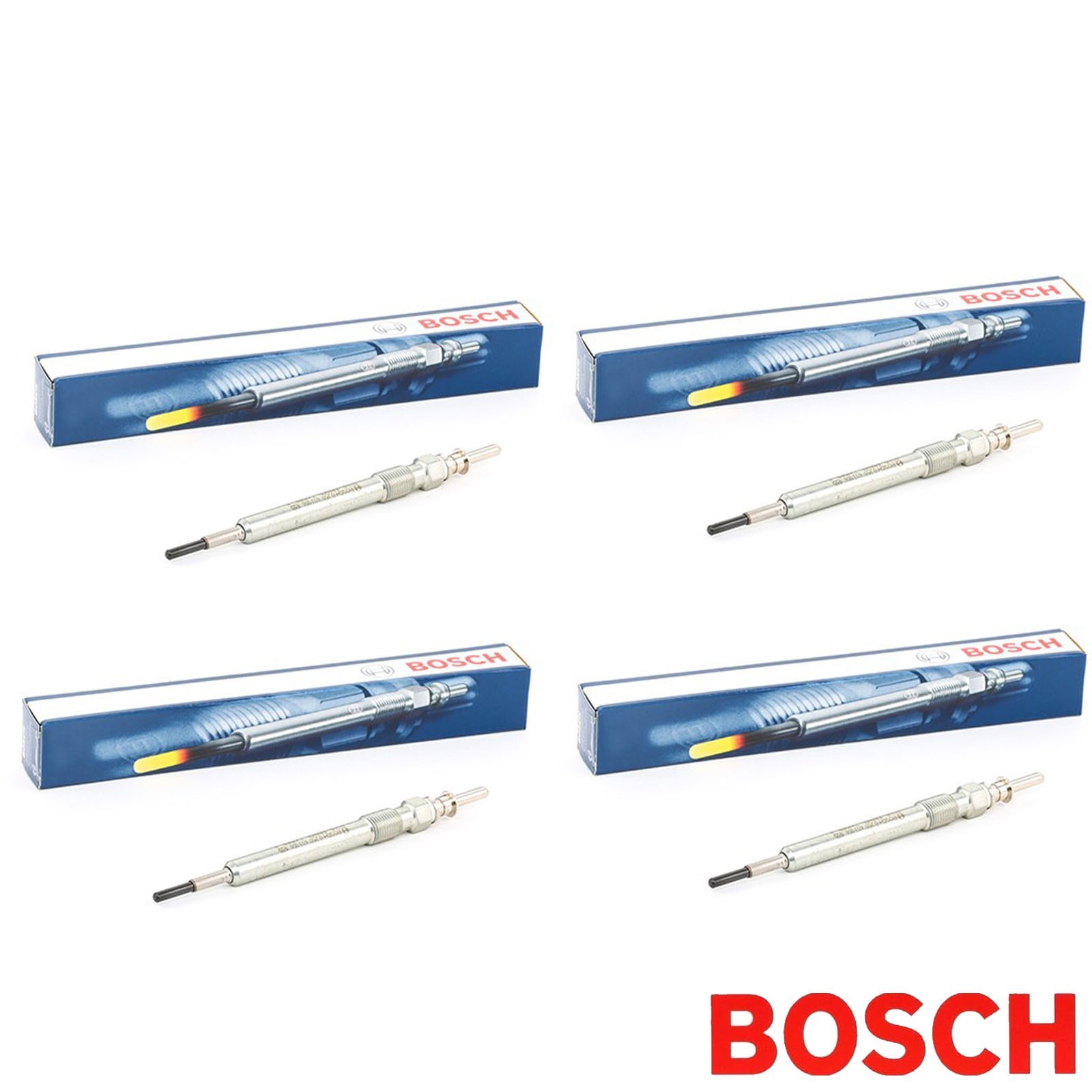 BOSCH 0 250 603 006 GLOW PLUGS SET OF 4 7V DURASPEED GLP173 BMW MINI A2274