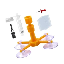 Windshield Repair Kit, Windshield Crack Glass Repair Kit with Pressure Syring...