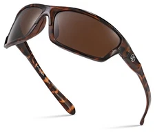 Xagger Polarized Wrap Around Sport Sunglasses for Men Women TR90 Frame