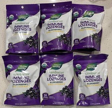 6 Packs Of Nature's Way Sambucus Elderberry Immune Lozenges, Zinc Vitamin C