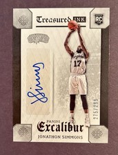 2015-16 Excalibur Jonathon Simmons Treasured Ink Autograph Rookie RC /299 Spurs 
