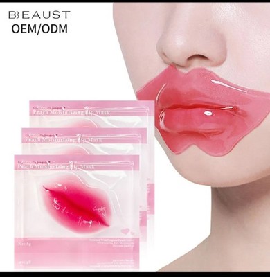 BEAUST Peach Extract Collagen Lip Mask Hydrating Moisturizing Repairing 10 Items