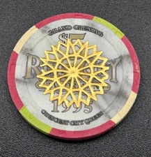 River City Cresent Queen $5.00 Grand Opening Casino Chip New Orleans Louisiana