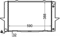 Mahle MotorküHler WasserküHler Cr 762 000S FüR 874 Volvo C70 V70 876 875 S70 1