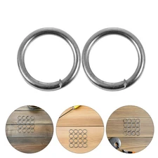 100 Pcs Swivel Accessories Double Ring Connectors Fishing Tackle