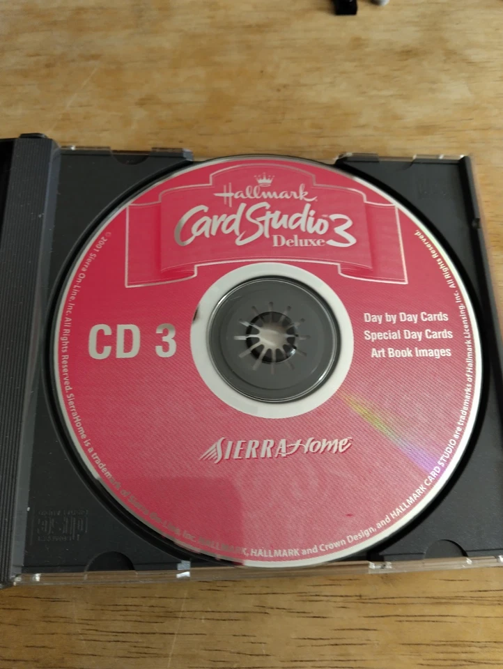 Hallmark Card Studio 3 Deluxe PC CD-Rom 3 Disc Software Set   -A03 - Image 4 of 4