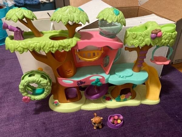 Littlest pet shop Magic Monkeys with Tree House.. | Köp på Tradera (660890346