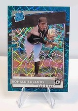 2020 Panini Donruss Optic - Rated Rookies Ronald Bolanos #84 Teal Velocity Prizm