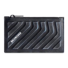Balenciaga Car Cowhide Card holder Men's 5.5x0.4x2.9 in