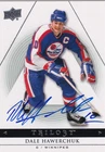 DALE HAWERCHUK-RIP Authentic Autograph 2014 UD TRILOGY Winnipeg Jets Hockey Card