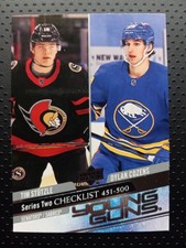2020-21 Upper Deck Series 2 Young Guns Checklist #500 Tim Stutzle / Dylan Cozens