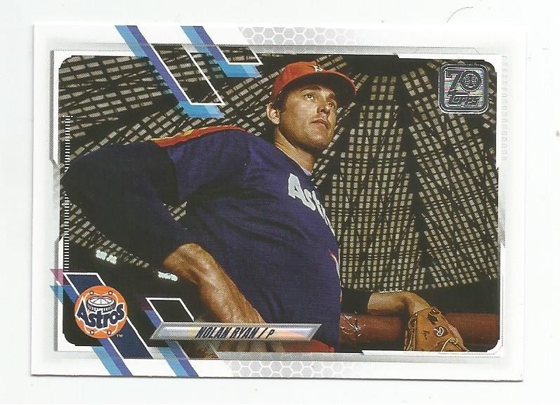 2021 TOPPS NOLAN RYAN #240 SP SHORT PRINT PHOTO VARIATION