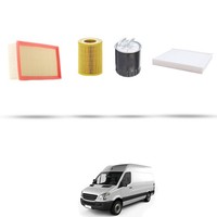 Hoffcar Set Service - 4 Filter FüR Mercedes Sprinter II (906) 218 CDI 135Kw Ab