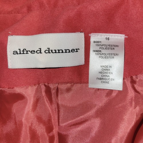 Alfred Dunner Faux Suede Dark Orange Lined Jacket Size 16 - Picture 9 of 12