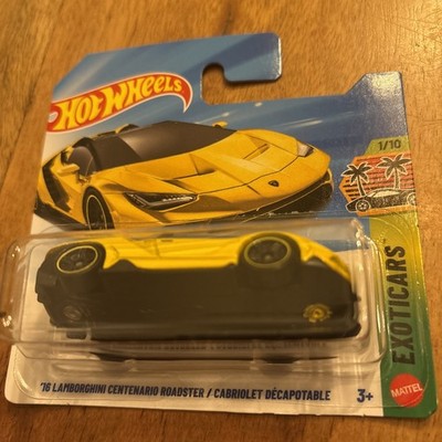 Hotwheels   16  Lamborghini Centenario Roadster Gelb   HW Exotics Neu und Ovp