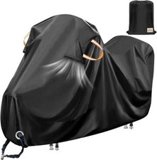 Motorcycle Cover Waterproof Outdoor,Cotton 108Lx43Wx55H Inch with cotton 