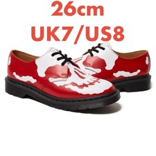 Supreme Dr. Martens 1461 Skull 3-Eye Shoe Red UK7 / US8 26cm
