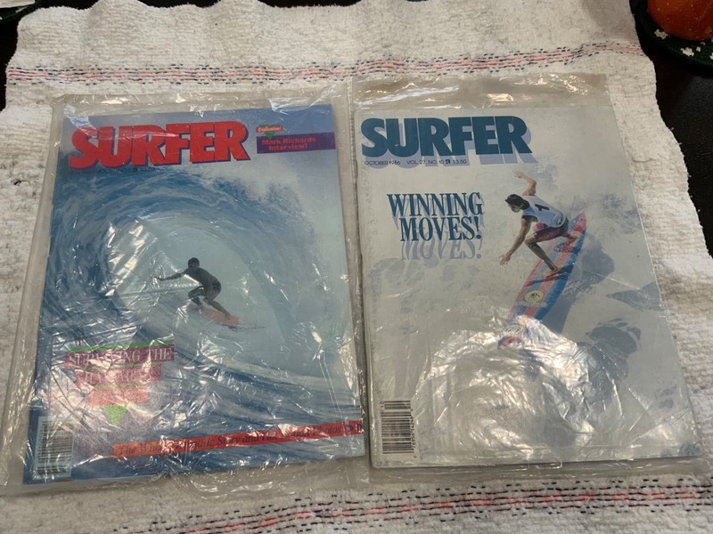 2 SURFER Magazine 1986 Vol. 28, No. 5 & 10 great covers