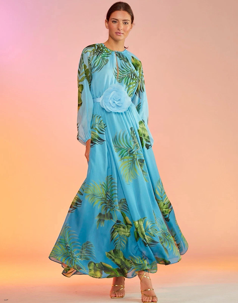 cynthia rowley blue maxi dress Floral Dresses for Women for sale Blue dress? #twlight #twilightsaga vestidos de noche Size:3-6 Months Floral Ribbon Silk Shirt