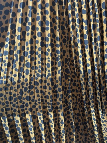 Leopard Pleated Midi Skirt Large 12-14 Scoop Flowy Lightweight - Picture 6 of 6