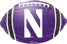 Northwestern Wildcats NCAA Sports Party Decoration 18" Football Mylar Balloon