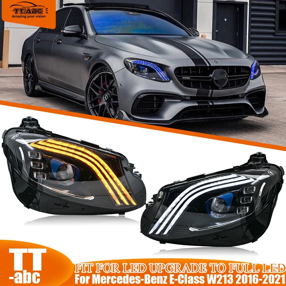 LED Headlights For Mercedes Benz E-Class W213 Sedan 2016-2021