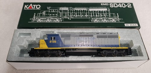HO SCALE KATO SD40-2 CSX #8186 DIESEL LOCOMOTIVE NICE!!๐ฅ๐ฅ๐ฅ๐ฅ๐ฅ๐ฅ
