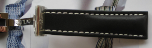 GENUINE BREITLING WATCH BAND & STEEL DEPLOYMENT BUCKLE CLASP 24-20 mm A20D.1 NEW - Picture 8 of 24