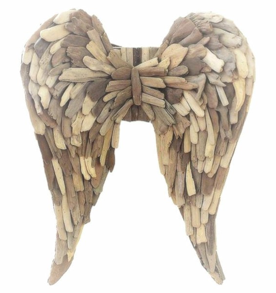 Home Decorators Collection Driftwood Angel Wings Wall Sculpture for