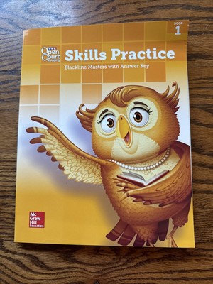 NEW Open Court OCR Reading Grade 1 Skills Practice Blackline Answer Key Book 1