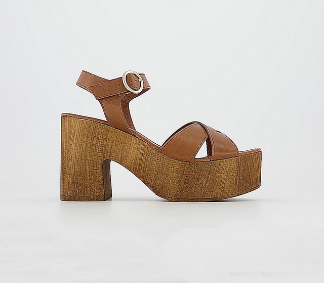 tan leather heels uk