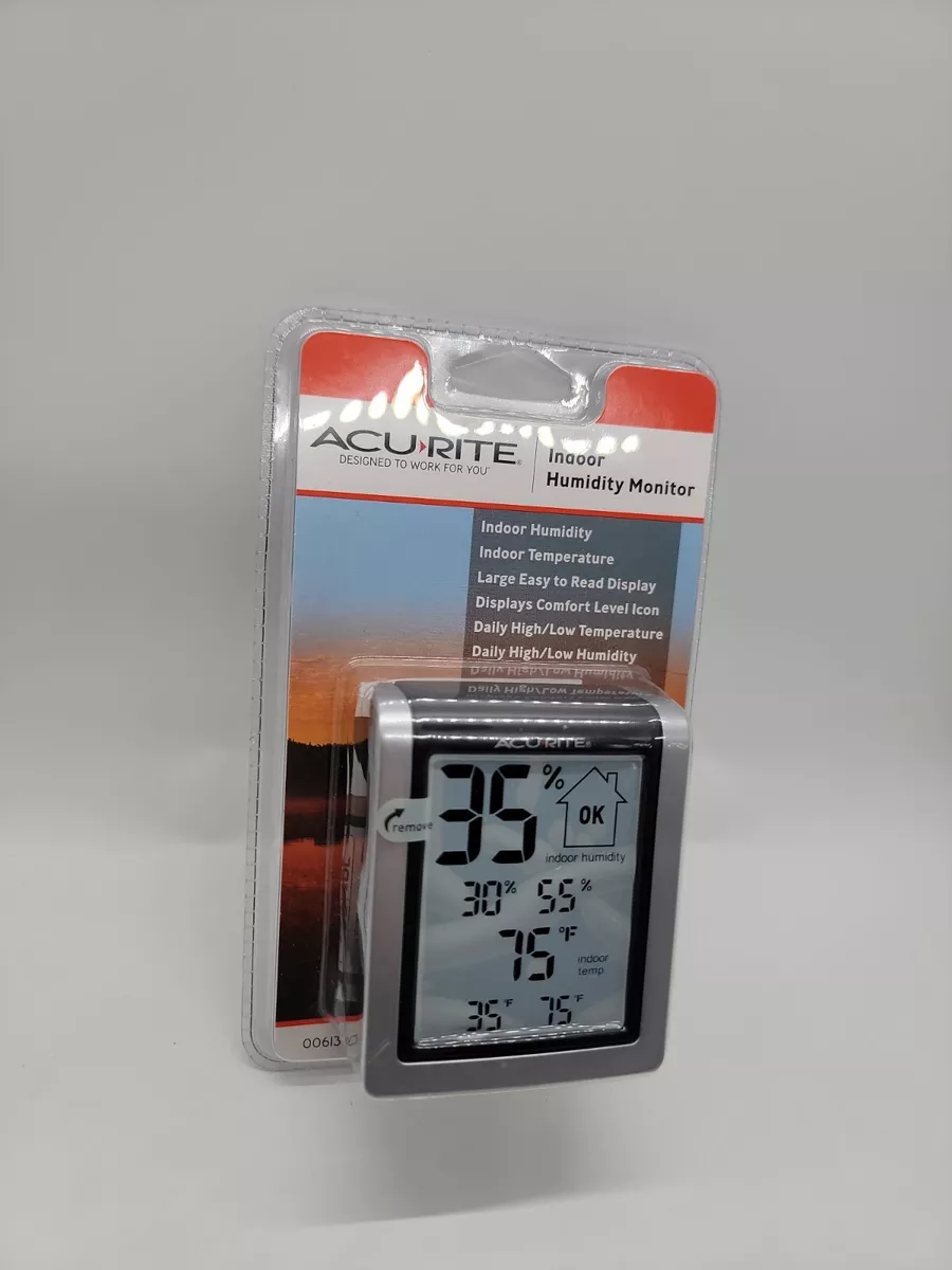 ACURITE 00613 DIGITAL HYGROMETER HUMIDITY MONITOR & INDOOR THERMOMETER NIP  885840101038