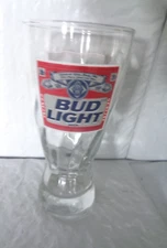 Bud Light - BL - Budweiser -  Pilsner Beer  Glass - Swirl Pattern